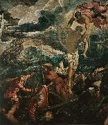 Jacopo Tintoretto San Marco salva un saraceno durante un naufragio USA oil painting artist